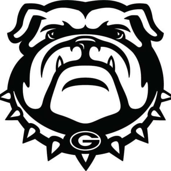Vinyl Decal for Window - University of Georgia, Bulldog - Picture 1 of 2